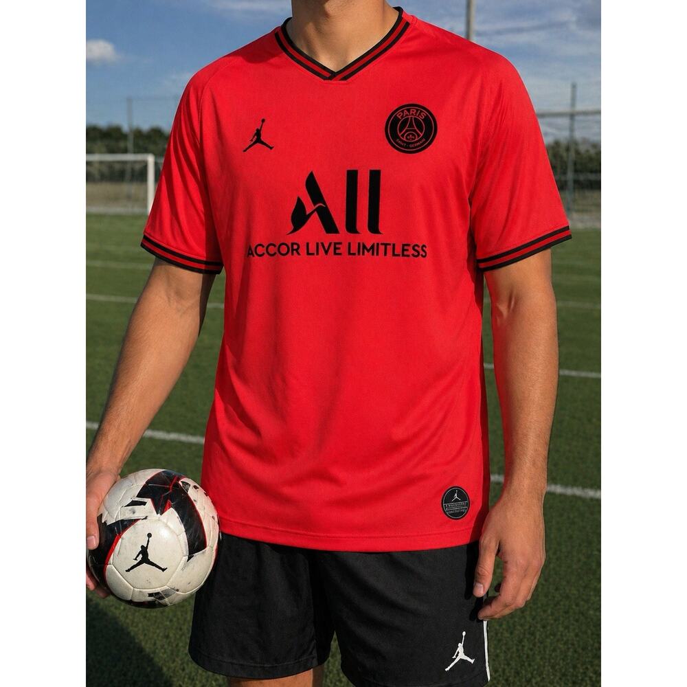 Paris Saint-Germain Soccer Jersey 2019/2020 PSG Jordan Football Shirt Size XL